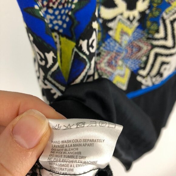 Etro silk tapestry mini dress  abstract print multicolor size 40 (US ~4-6) - Picture 12 of 14